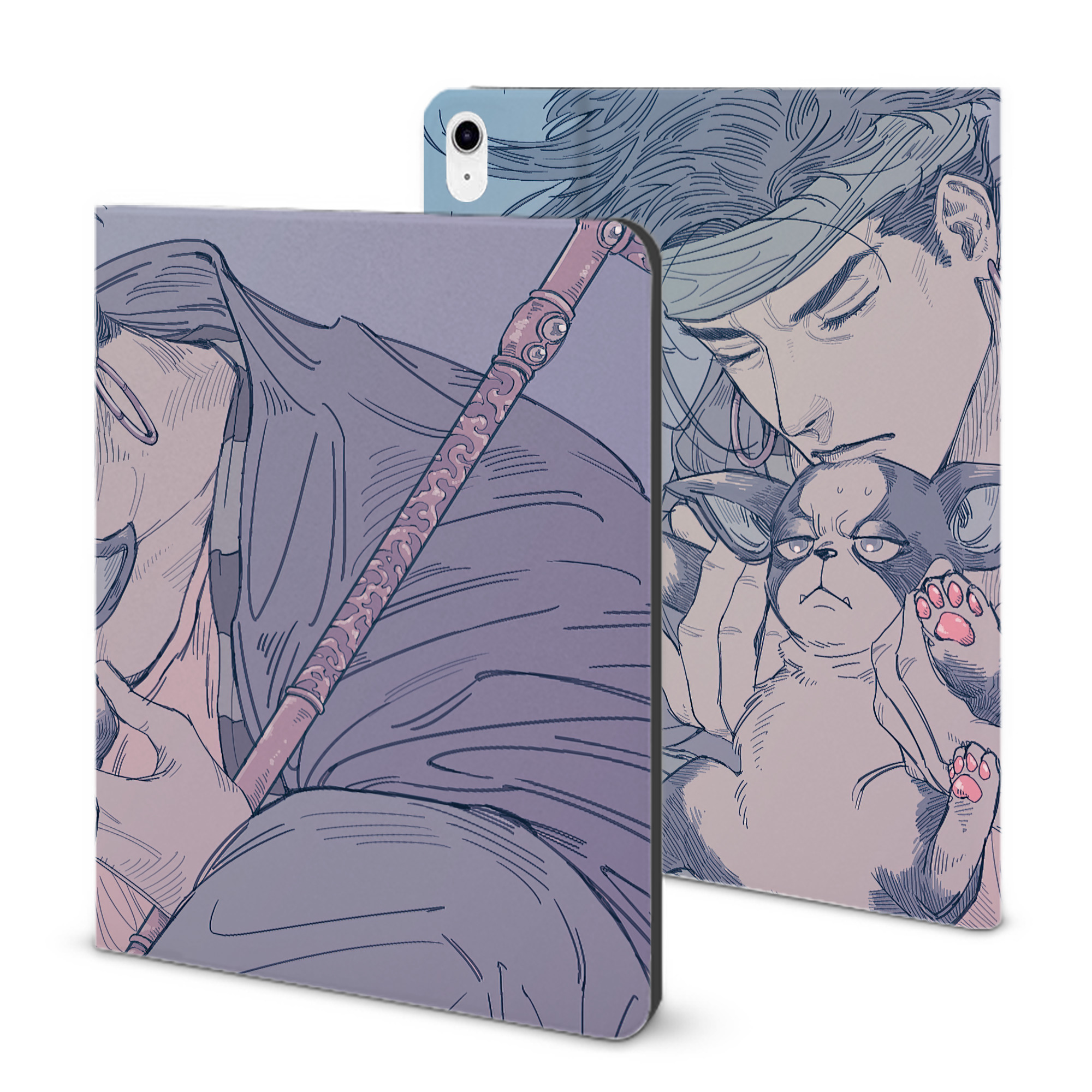 （画像用） ジョジョの奇妙な冒険 JoJo's Bizarre Adventure IPad ケース ブック型 PUレザー TPU 耐衝撃 軽量 薄型 ペン収納なし 全面保護 IPad 各モデル対応